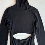 Le lis Keyhole Mockneck Long Sleeve Sweater Dress Black Size M Photo 6