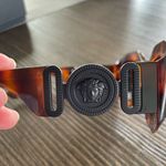 Versace Tortoise Shell Oversized Framed dark Gray lenses with Medusa NWT Photo 6