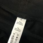 Halara  Womens Sweat Shorts Work Out Drawstring Pockets Black L Photo 2