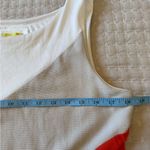 Anthropologie Maeve Cameron Burnt Orange Colorblock Asymmetrical Shift Dress L Photo 6