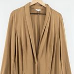 J. Jill Ponte Knit Cardigan Blazer Jacket Caramel Tan Women XL Tall One Button Tan Photo 1