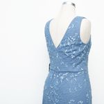 Adrianna Papell  Hand-Beaded Ankle-Length Dress in French Blue Size 10 NWT Photo 12