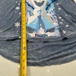 Disney Frozen Ever After Womens Shirt XS Blue M Casual Olaf Elsa Parks Photo 4