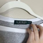 Ralph Lauren Vtg Lauren Top Boat Neck Gray Nautical Fisher Core Y2K Baby Tee M Photo 2