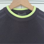 Ivy Park x Adidas netted Jersey crop top Short sleeve crew neck black orange L Photo 2