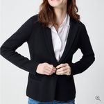 J.Crew Factory Black Schoolboy Sweater Blazer Size S Photo 1
