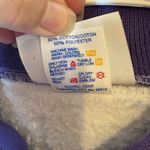 Morning Sun Jerzees Vintage Floral Embroidered Mock‎ Neck Sweatshirt Size Large Gray Photo 5