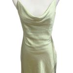 Nasty Gal NWT Satin Green Slip Dress 4 Mini Party Photo 2