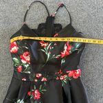B. Smart  Floral Black Halter Dress Size 3 Photo 6