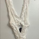 NEW Sexy White Lace Bodysuit teddy M Size M Photo 1