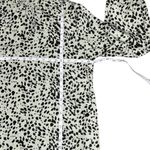 SheIn All Over Animal Print Pleated High Neck Balloon Sleeve Dress Sz Large Photo 4