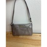 Franco Sarto Metallic Gold Falk Leather Crossbody Bag Photo 2