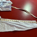 J. McLaughlin  Blouse Womens M Blue Cotton Swiss Dot Button Shirt lightweight Photo 9