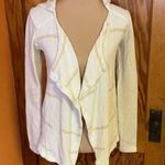 Lucky Brand  Earthy Striped hooded cardigan Photo 4