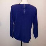 Cable & Gauge Royal Blue Long Sleeve Sweater Zip Photo 3
