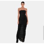 NWT OW Collection‎ SANDY Chiffon Maxi Dress in Black Caviar Sz Medium $270 Photo 1