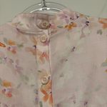 Cloth & Stone Anthropologie floral buttoned back floral shirt Dress pink large Photo 4