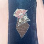 Mudd  Women's Dark Blue Patchwork Jeans Photo 3