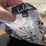 Lulus LULU’S Sparrow White And Black Printed Halter Jumpsuit Photo 2