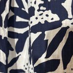 JODIFL  Navy and White Ruffled Bib Collar Blouse Size M Photo 3