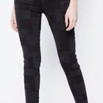 frame denim Frame Le High Skinny Laser Patchwork in Noir Multi, Size 30 Photo 0
