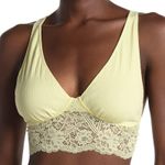 Free People  Teagan Lace Trim Bralette Daybreak Yellow Women's Size Small Photo 0