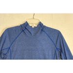 Under Armour Womens HeatGear Hoodie Heather Blue Long Sleeve Top Size M Preppy Photo 10