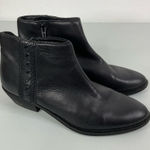 Zodiac  Black Leather Ankle Boots Size 8.5 Photo 0