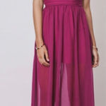 Keepsake the Label Sheer Illusion Skirt Maxi Dress Purple Photo 0