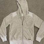 Billabong Faux Fur Zip-Up Hoodie Sweatshirt Photo 0