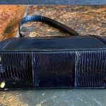 Vintage Palizzio Lizard Clamshell Handb… Black Photo 1