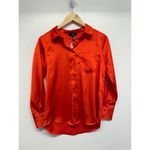 AQUA Dress Shirt Tangerine Tango Size Extra Small Front Pocket Long Sleeve NWT Photo 1