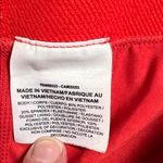 Nike Pro Dri Fit Red & Black Capri Athletic Workout Running Leggings Size Medium Photo 2