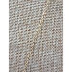 Versona  Gold Tone Long Link Chain Round Two Tone Pendant Necklace 34" Photo 4