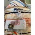 NWT Striped Midi Dress Stilletto's Orange Blue Cream Sz Medium Photo 9