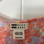 Billabong NWOT‎  women’s pink floral wrap tie flare sleeve mini summer dress XS Photo 2