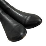 Madewell Mira side-seam smooth black leather ankle booties block heel round toe Photo 8