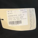 NWT Kaiia slinky bardot tie side drape mini dress black size 8 Photo 7