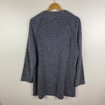 Talbots T by  Textured Knit Tunic‎ Sweater Size X Blue Long Sleeve Pullover Photo 2