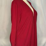 Karen Scott Women's Long Sleeve Open Front Red Cardigan (815) Photo 2