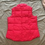 Lands' End  Hot Pink Puffer Vest size small Photo 2
