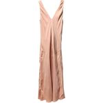 frame denim FRAME Savannah Silky Slinky Maxi Dress in Pink Clay Plunging Neckline Small $478 Photo 4