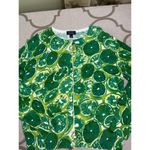 Lands' End Lands’ End green lime lightweight supima cotton button down cardigan, size large Photo 13