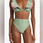 Farm Rio Ruffle Bikini Top, Size Large, $$115 Photo 6