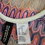 H&M Cream and pink mini dress with a boho vibe.  Could be used as a cute cover up during the summer. White underdress detachable. Worn once to try on.#bohostyle #minidress Photo 4