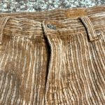 POL Corduroy Brown Frayed Hem Shorts Photo 4