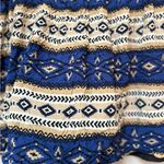 Forever 21 Black and Blue Patterned Mini Skirt Photo 2