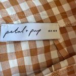 Petal and Pup Brown and white wide leg cottagecore gingham pants Photo 4
