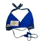 Becca NWT Untamed Reversible Halter Bikini Top Multicolor Snake Print S Photo 2