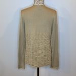 Lafayette 148 NY silk knit tie front ruched smocked cardigan L Tan Size L Photo 2